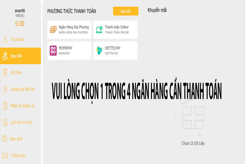 nạp tiền sv368